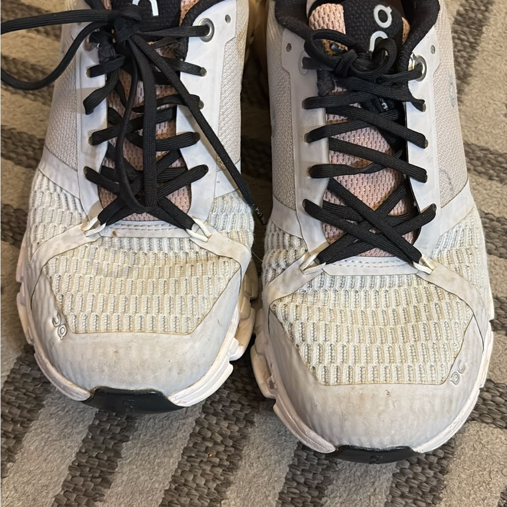 On Running White and Black Sneakers